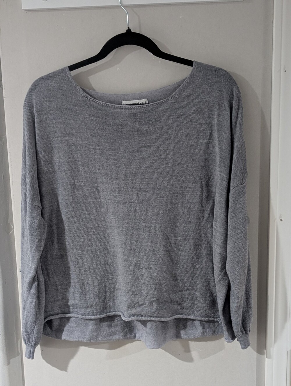 Lightweight Gray Knit Sweater